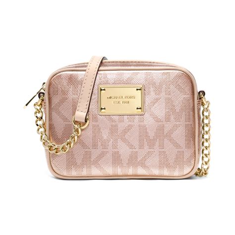 michael kors rose gold with diamonds|michael kors crossbody rose gold.